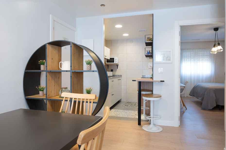 View of the apartment of Agrotourism Artola from the living room